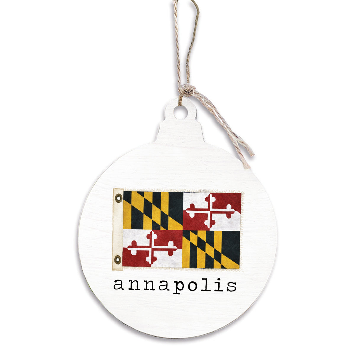 Maryland Vintage Flag Personalized Ornament