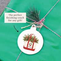 Christmas Boat Tote Personalized Ornament