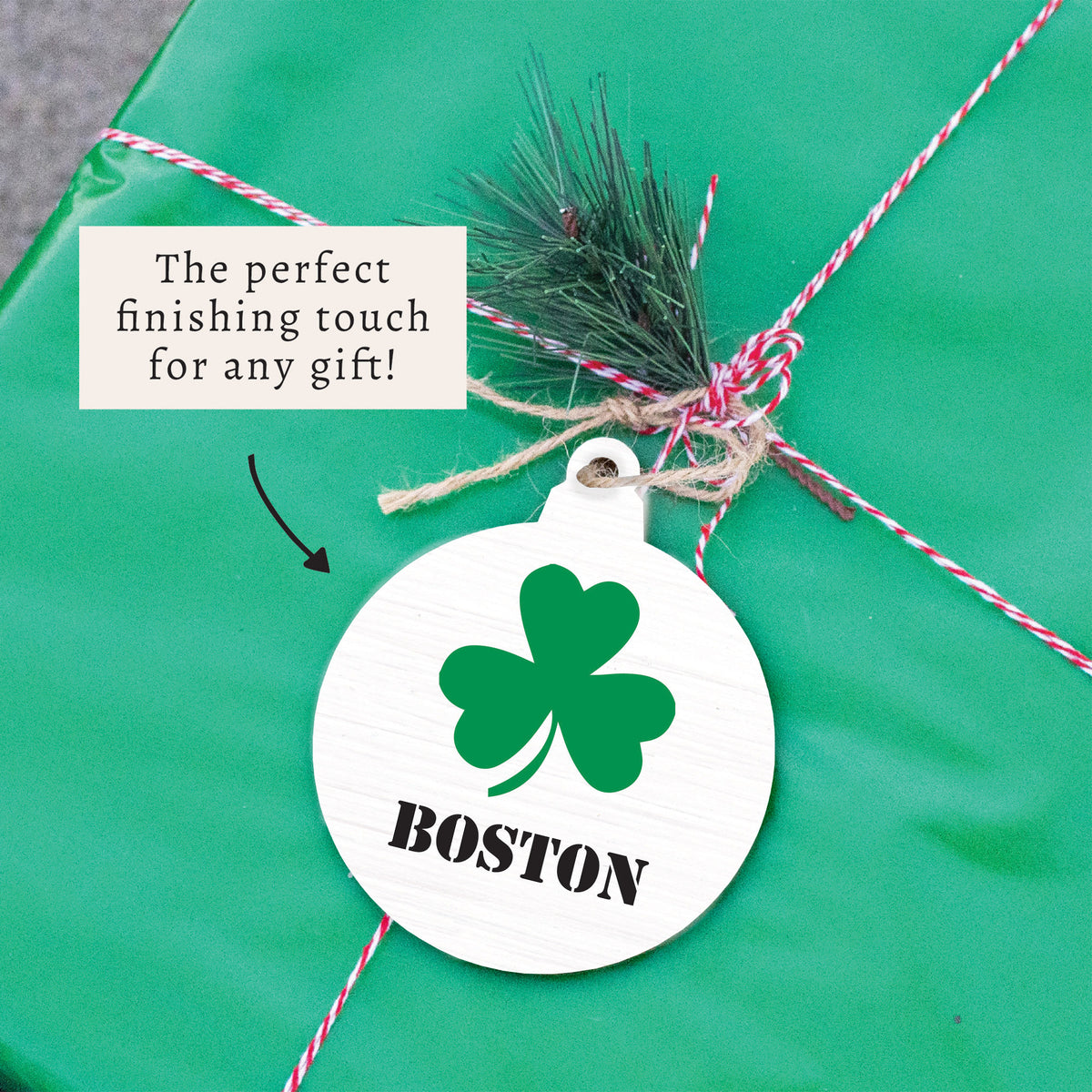 Shamrock Personalized Ornament