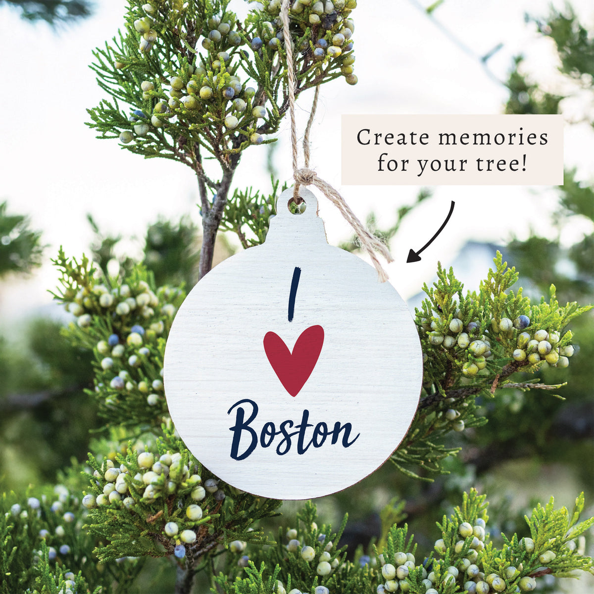 I Love Personalized Ornament