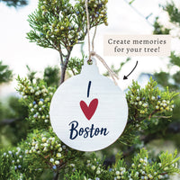 I Love Personalized Ornament