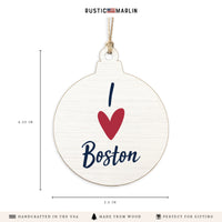 I Love Personalized Ornament