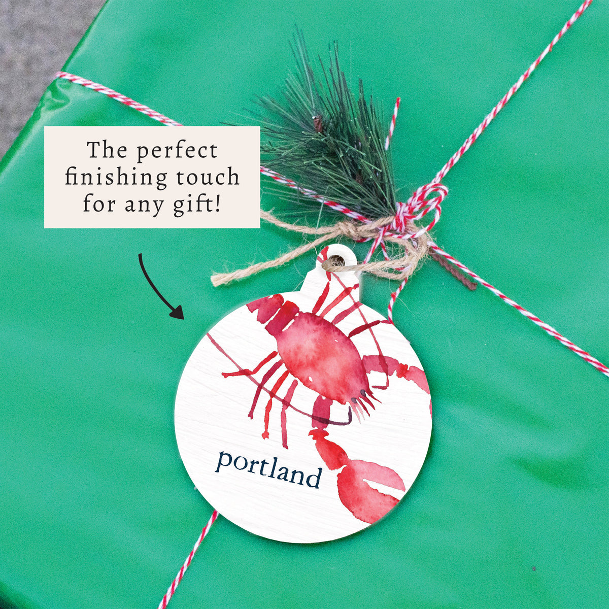 Lobster Watercolor Personalized Ornament