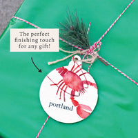 Lobster Watercolor Personalized Ornament