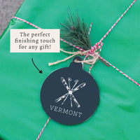 Skis Personalized Ornament