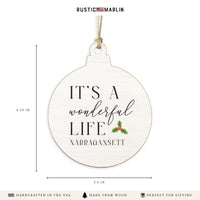It's a Wonderful Life Personalized Ornament
