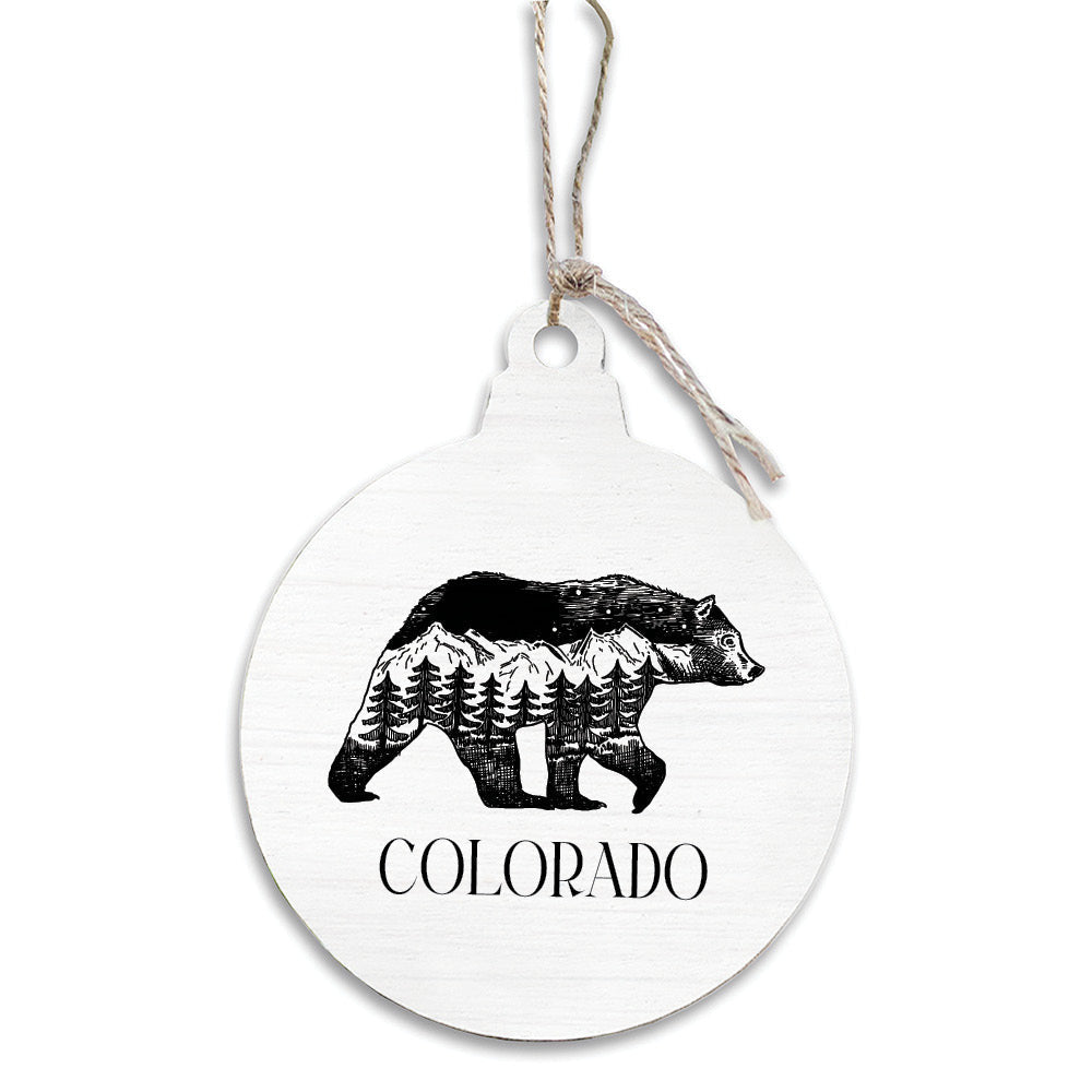 Mountains Bear Personalized Ornament