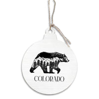 Mountains Bear Personalized Ornament