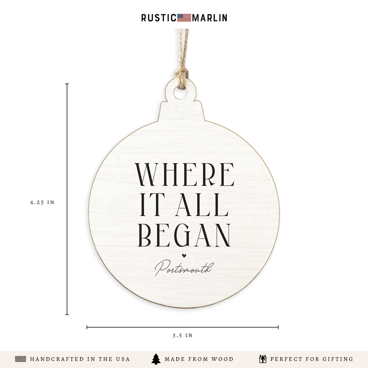 Where it all Began Personalized Ornament