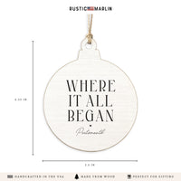 Where it all Began Personalized Ornament
