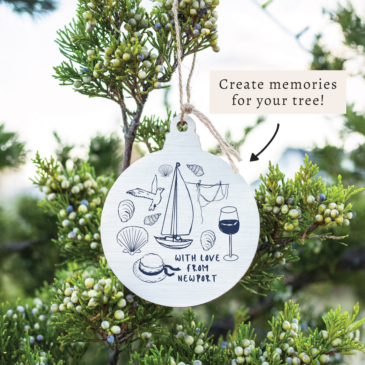 With Love From Personalized Ornament