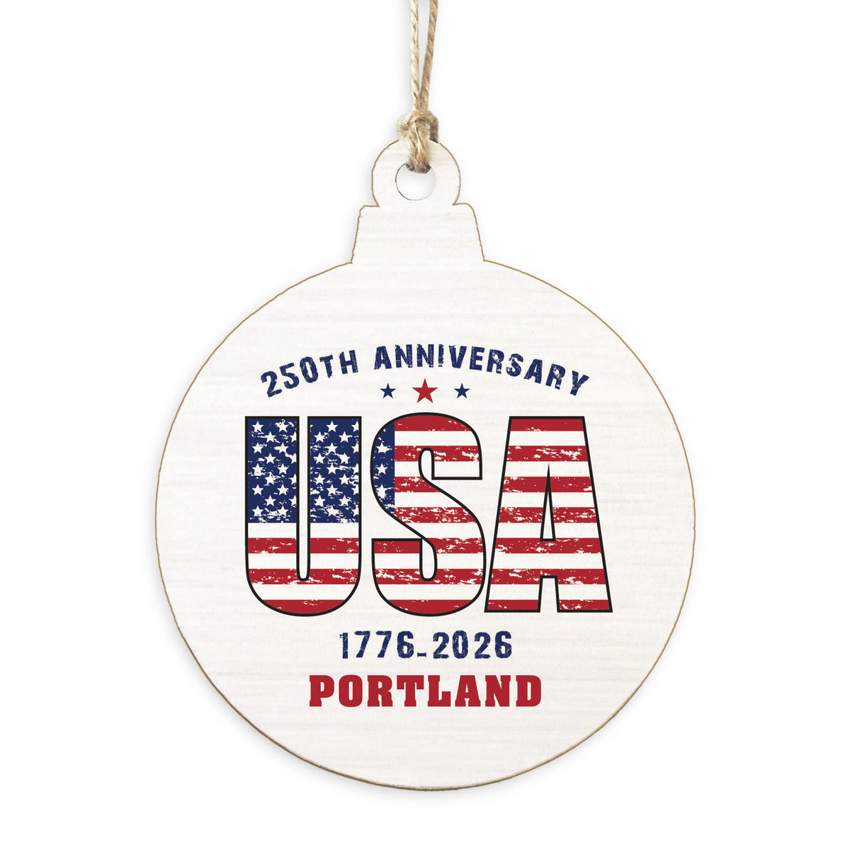 USA 250th Anniversary Personalized Ornament