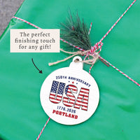USA 250th Anniversary Personalized Ornament