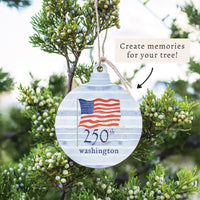 America 250 Flag Personalized Ornament