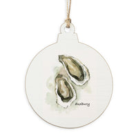 Watercolor Oysters Personalized Ornament