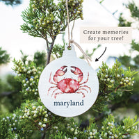 Crab Personalized Ornament