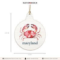 Crab Personalized Ornament