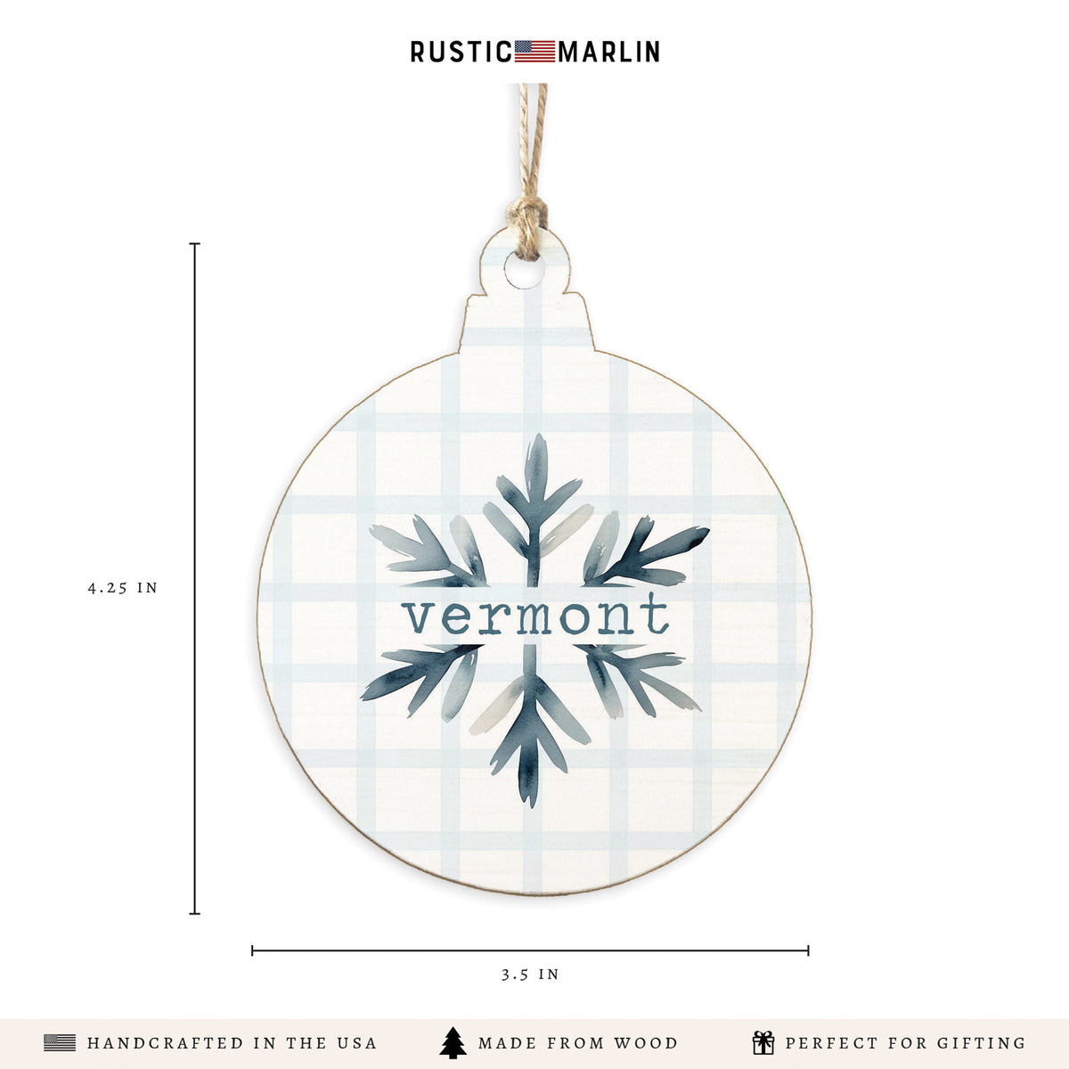 Snowflake Personalized Ornament