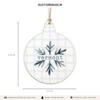 Snowflake Personalized Ornament