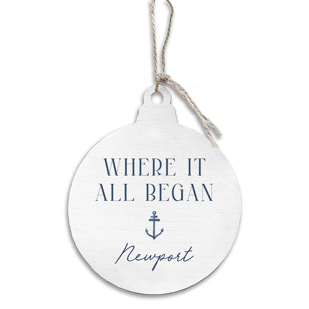 Where it all Began Anchor Personalized Ornament