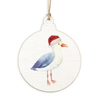 Santa Seagull Ornament