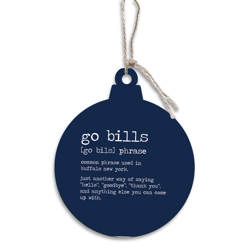 Buffalo Go Bills Definition Ornament