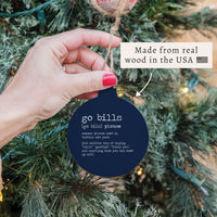 Buffalo Go Bills Definition Ornament
