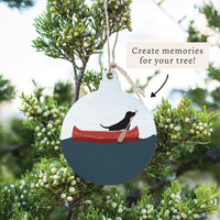 Dog Canoe Ornament