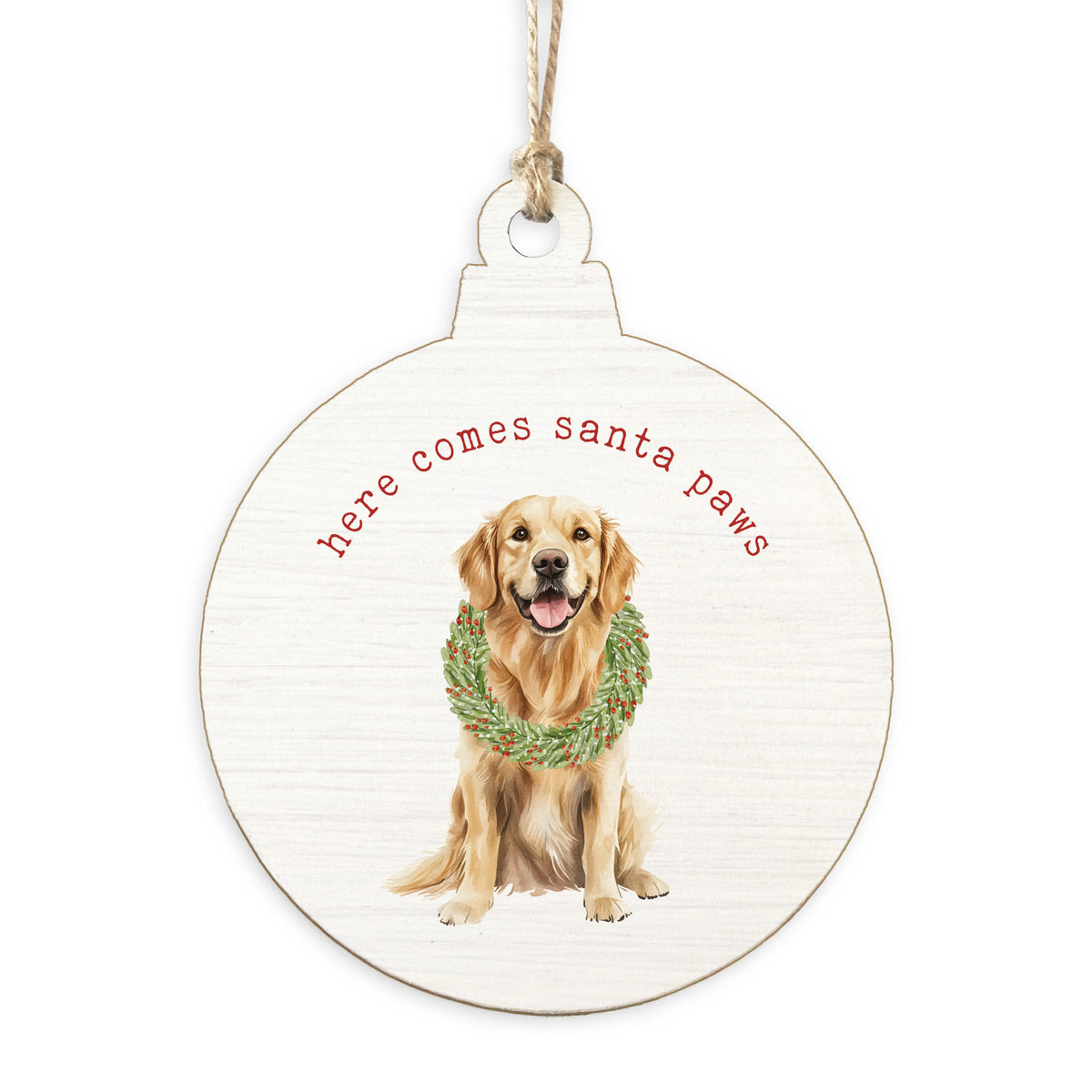 Santa Paws Ornament