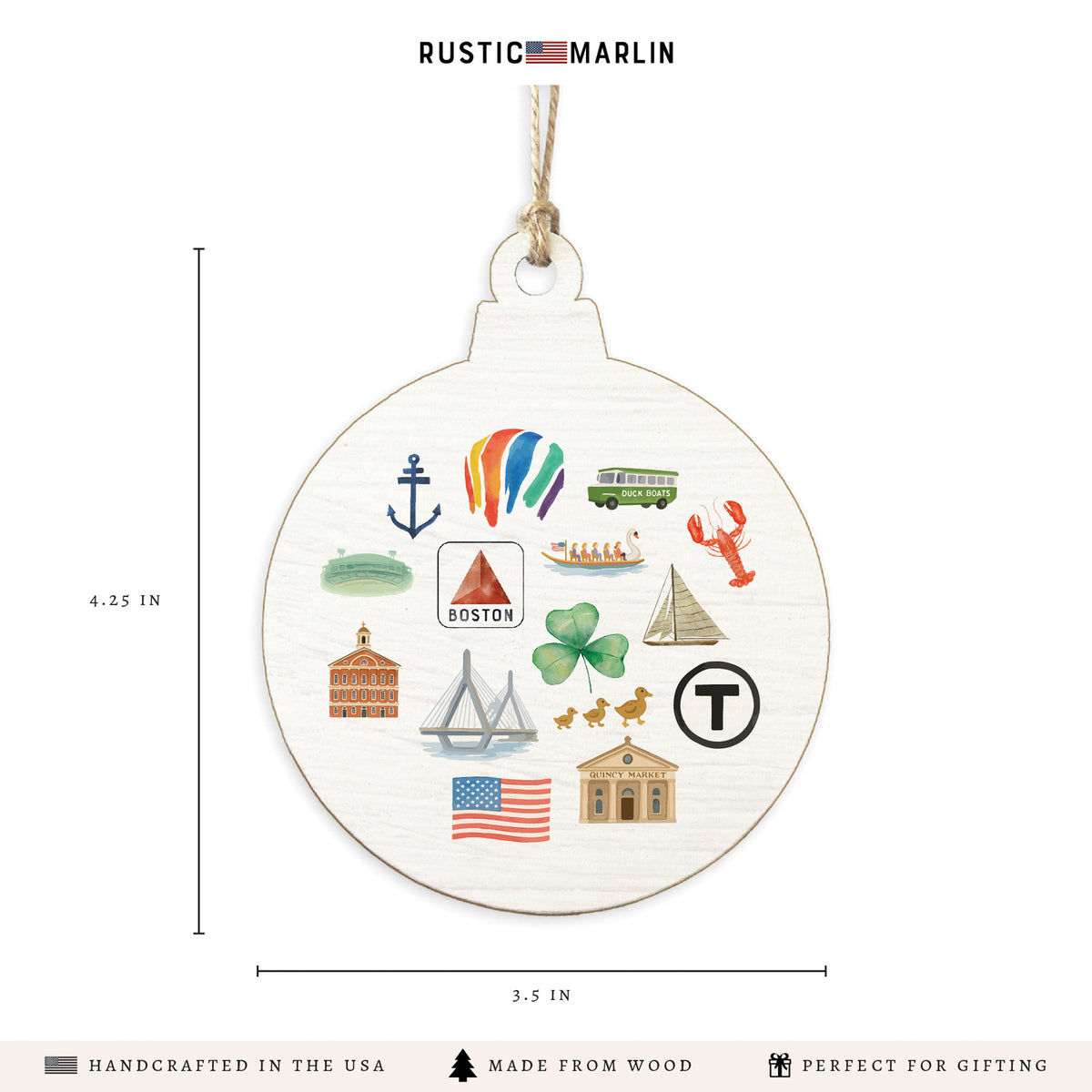 Boston Icons Ornament
