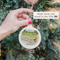 Boston Watercolor Ducklings Ornament