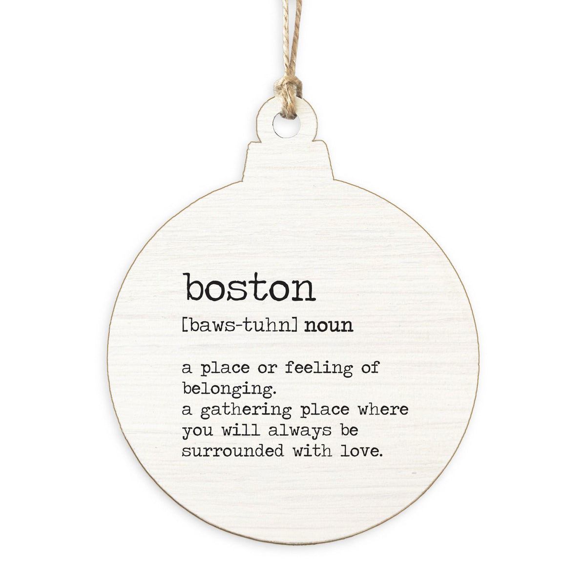 Boston Definition Ornament