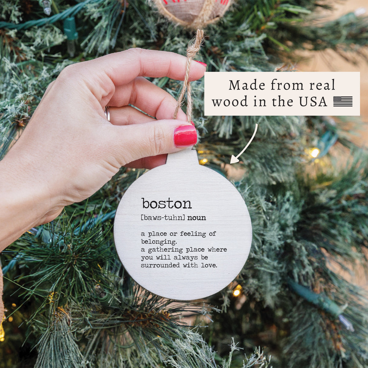 Boston Definition Ornament