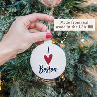 I Love Boston Ornament