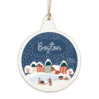 Boston Snow Globe Ornament