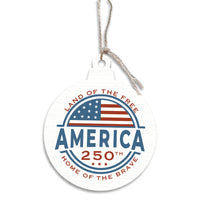 America 250 Land of The Free Ornament