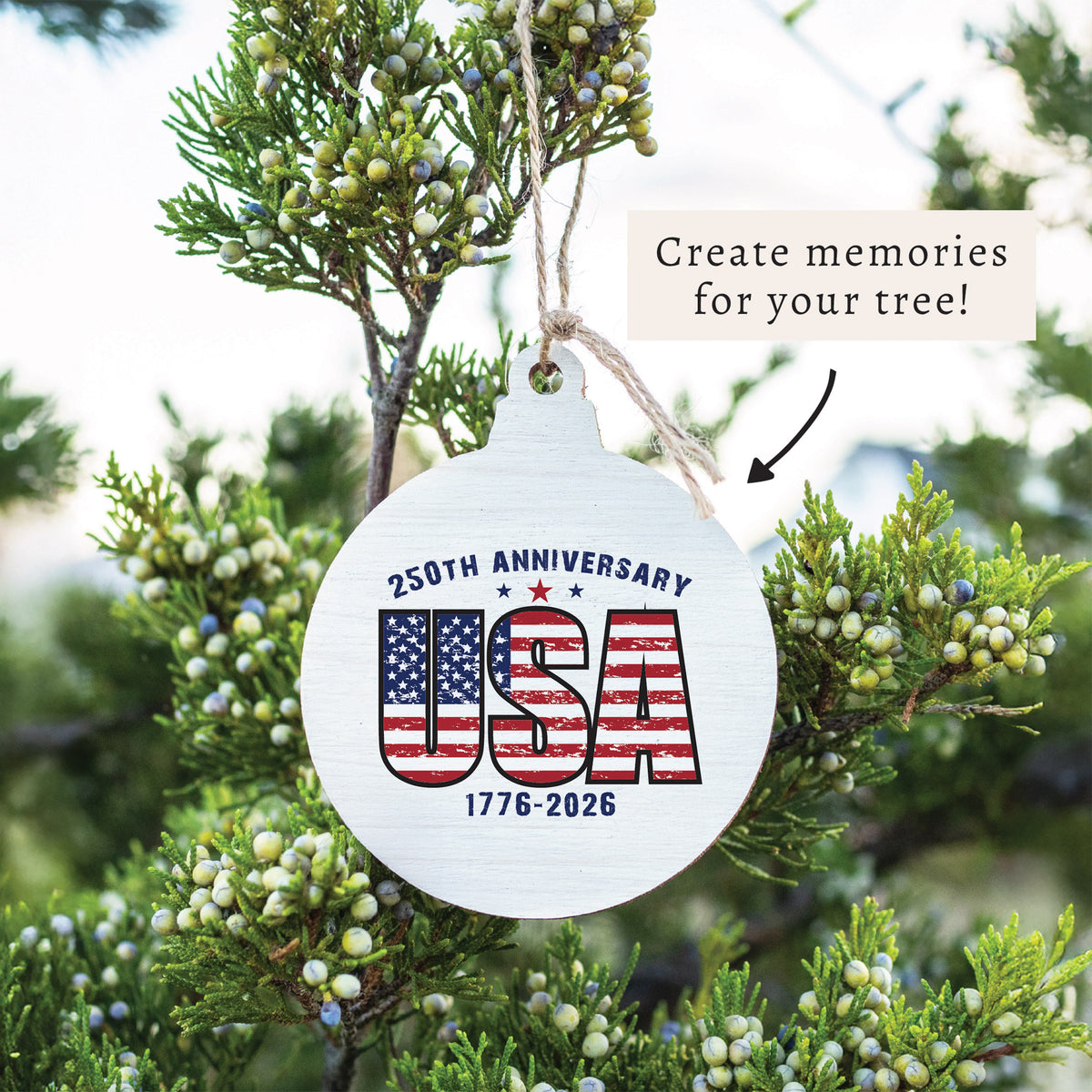 USA 250th Anniversary Ornament
