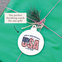 USA 250th Anniversary Ornament