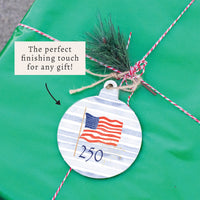 America 250 Flag Ornament