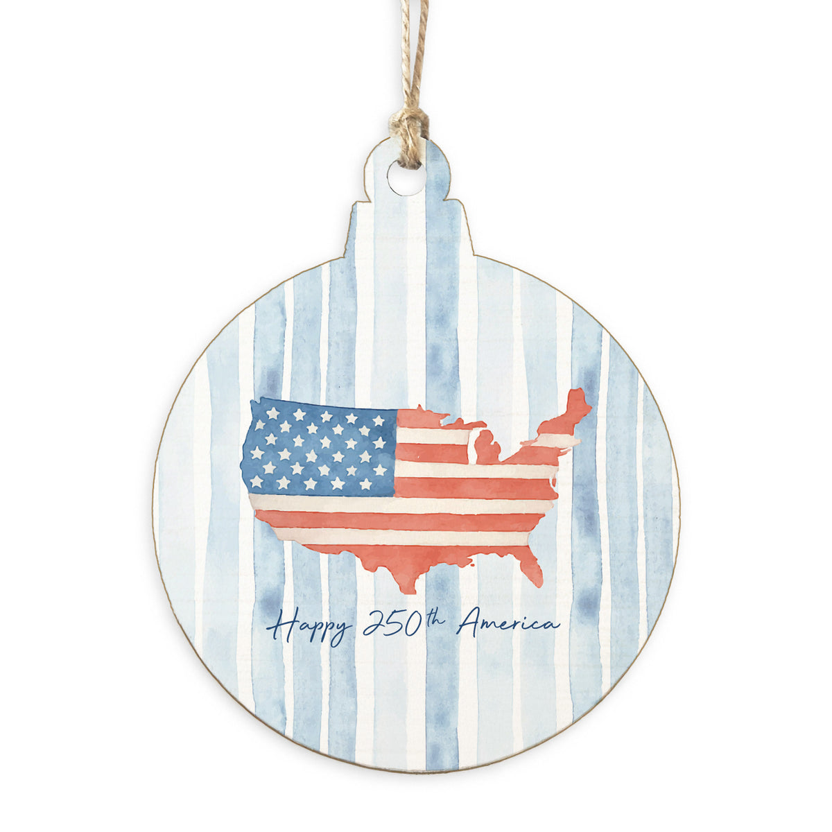 USA Happy 250th America Ornament