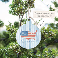 USA Happy 250th America Ornament