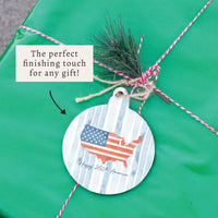 USA Happy 250th America Ornament