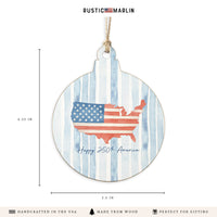 USA Happy 250th America Ornament