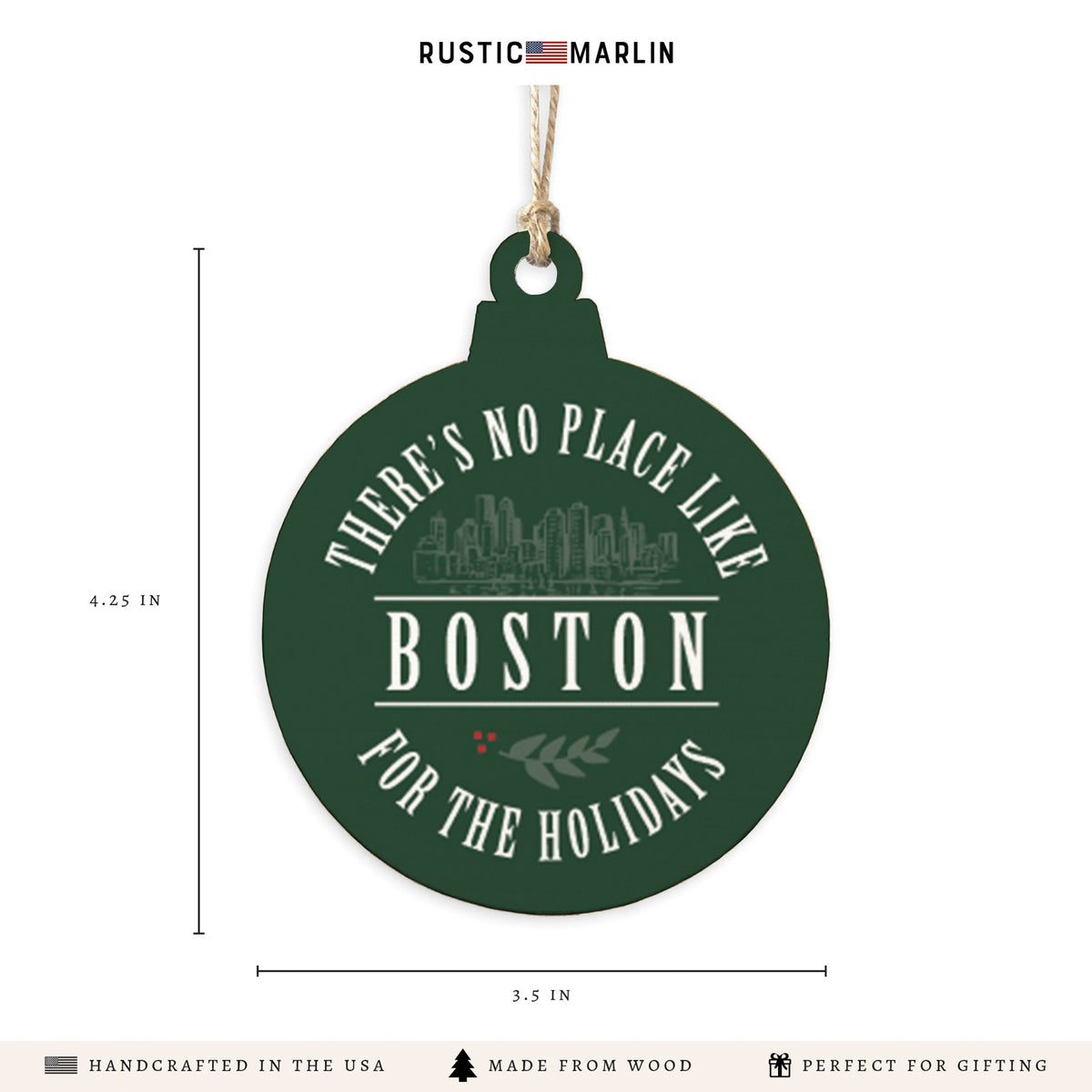 Boston No Place Like Ornament