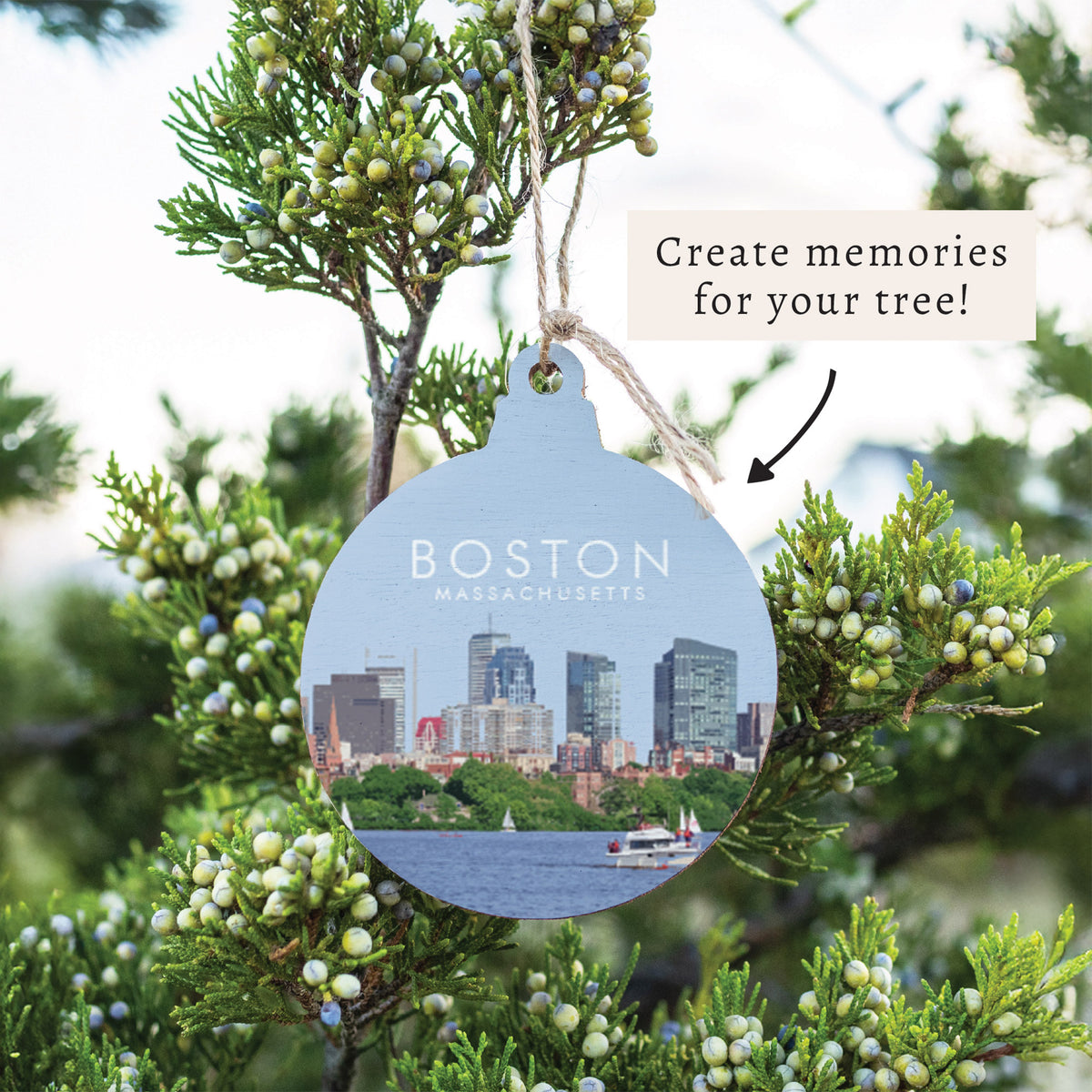 Boston Massachusetts Ornament