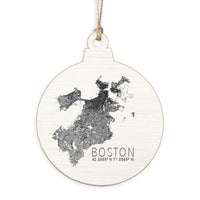 Boston Map Scale Ornament