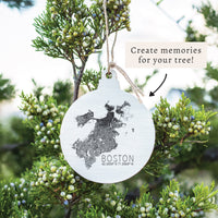 Boston Map Scale Ornament