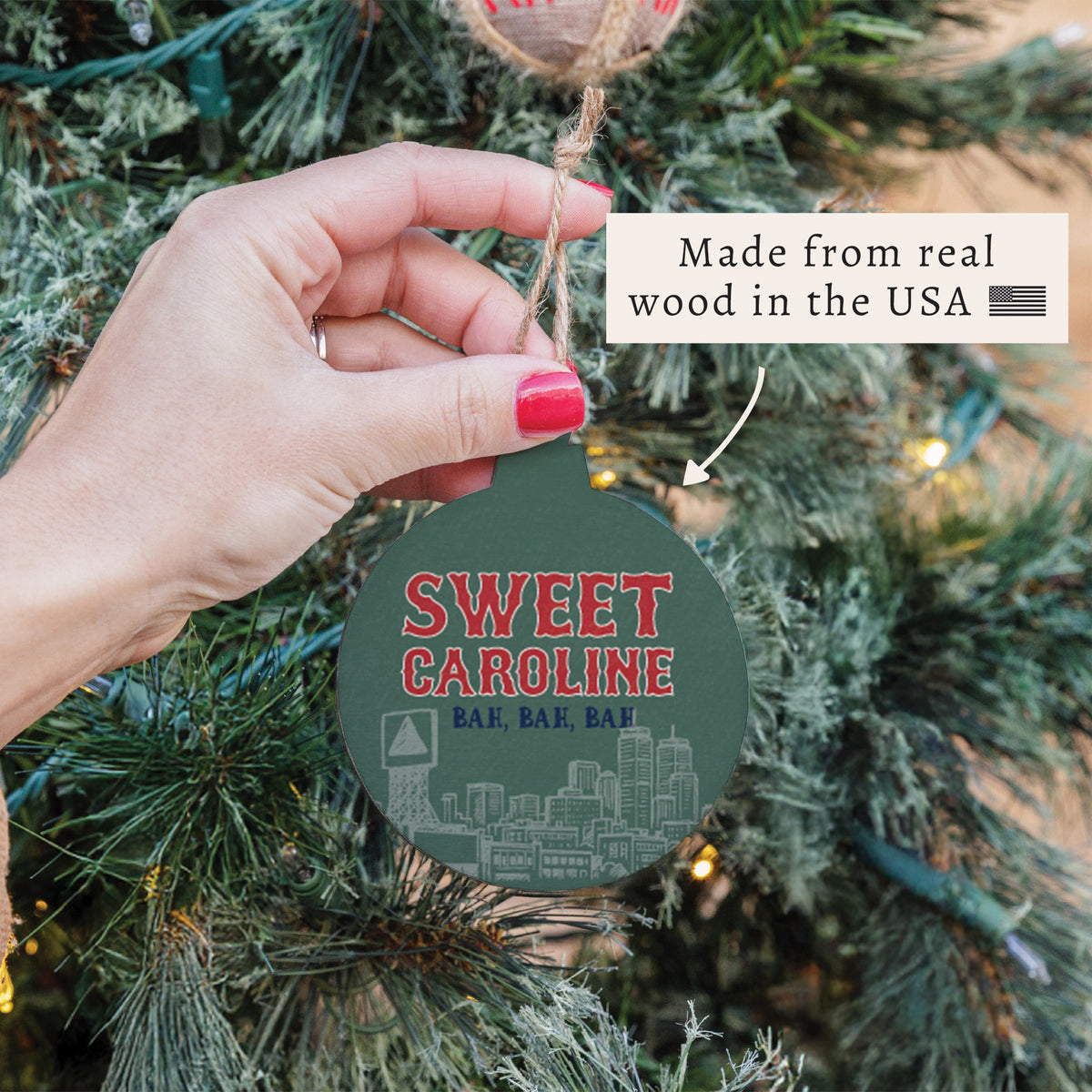 Boston Sweet Caroline Ornament