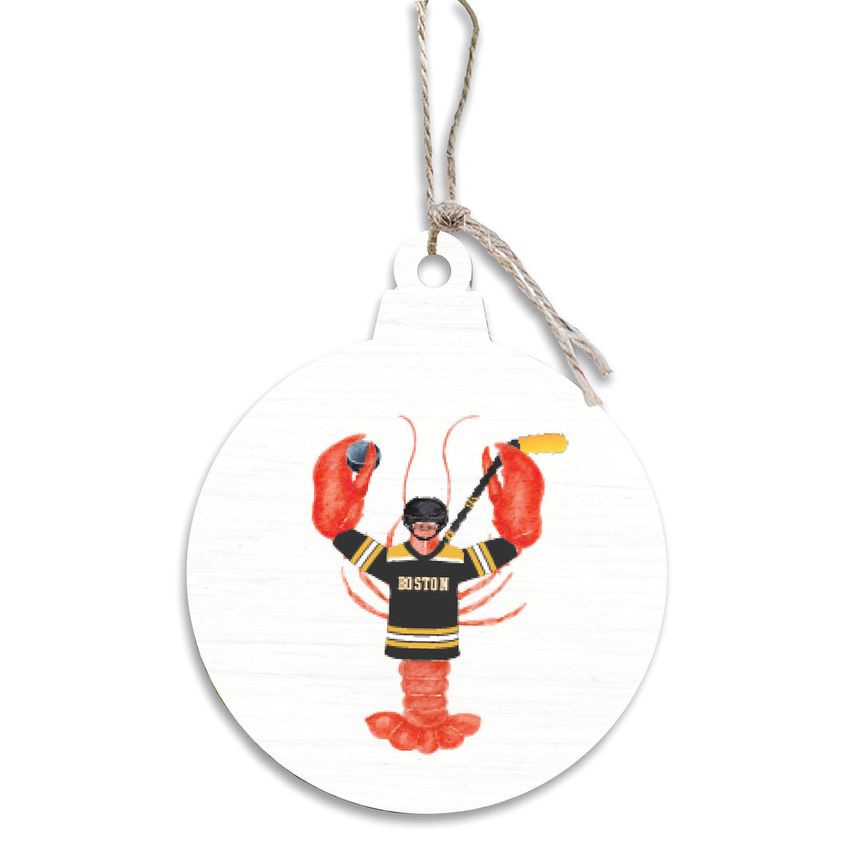 Boston Black Gold Lobster Ornament