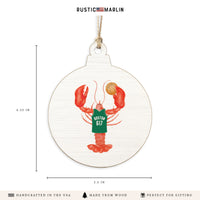 Boston Basketball Lobster Ornament